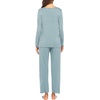 image:imageEkouaer Womens Pajama Sets 2 Piece Lounge Set Fall Winter Pajamas Long Sleeve Pjs Top and Pants Soft Pj Sets Loose SleepwearAqua Green