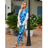 image:imageEkouaer Womens Pajama Sets 2 Piece Lounge Set Fall Winter Pajamas Long Sleeve Pjs Top and Pants Soft Pj Sets Loose SleepwearArt Flowers