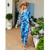 image:imageEkouaer Womens Pajama Sets 2 Piece Lounge Set Fall Winter Pajamas Long Sleeve Pjs Top and Pants Soft Pj Sets Loose SleepwearArt Flowers