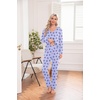 image:imageEkouaer Womens Pajama Sets 2 Piece Lounge Set Fall Winter Pajamas Long Sleeve Pjs Top and Pants Soft Pj Sets Loose SleepwearBlue Butterfly
