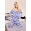 image:imageEkouaer Womens Pajama Sets 2 Piece Lounge Set Fall Winter Pajamas Long Sleeve Pjs Top and Pants Soft Pj Sets Loose SleepwearBlue Butterfly