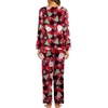 image:imageEkouaer Womens Pajama Sets 2 Piece Lounge Set Fall Winter Pajamas Long Sleeve Pjs Top and Pants Soft Pj Sets Loose SleepwearChristmas Snowman