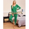 image:imageEkouaer Womens Pajama Sets 2 Piece Lounge Set Fall Winter Pajamas Long Sleeve Pjs Top and Pants Soft Pj Sets Loose SleepwearEthnic Feather Circle