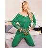 image:imageEkouaer Womens Pajama Sets 2 Piece Lounge Set Fall Winter Pajamas Long Sleeve Pjs Top and Pants Soft Pj Sets Loose SleepwearEthnic Feather Circle
