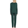 image:imageEkouaer Womens Pajama Sets 2 Piece Lounge Set Fall Winter Pajamas Long Sleeve Pjs Top and Pants Soft Pj Sets Loose SleepwearGreen