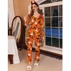 image:imageEkouaer Womens Pajama Sets 2 Piece Lounge Set Fall Winter Pajamas Long Sleeve Pjs Top and Pants Soft Pj Sets Loose SleepwearHalloween Pattern