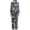 image:imageEkouaer Womens Pajama Sets 2 Piece Lounge Set Fall Winter Pajamas Long Sleeve Pjs Top and Pants Soft Pj Sets Loose SleepwearLarge Flower Cluster