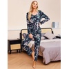 image:imageEkouaer Womens Pajama Sets 2 Piece Lounge Set Fall Winter Pajamas Long Sleeve Pjs Top and Pants Soft Pj Sets Loose SleepwearLarge Flower Cluster