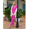 image:imageEkouaer Womens Pajama Sets 2 Piece Lounge Set Fall Winter Pajamas Long Sleeve Pjs Top and Pants Soft Pj Sets Loose SleepwearLeopardrose