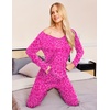 image:imageEkouaer Womens Pajama Sets 2 Piece Lounge Set Fall Winter Pajamas Long Sleeve Pjs Top and Pants Soft Pj Sets Loose SleepwearLeopardrose