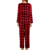 image:imageEkouaer Womens Pajama Sets 2 Piece Lounge Set Fall Winter Pajamas Long Sleeve Pjs Top and Pants Soft Pj Sets Loose SleepwearMedium Chessboardblack and Red