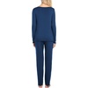 image:imageEkouaer Womens Pajama Sets 2 Piece Lounge Set Fall Winter Pajamas Long Sleeve Pjs Top and Pants Soft Pj Sets Loose SleepwearNavy Blue