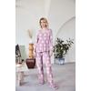 image:imageEkouaer Womens Pajama Sets 2 Piece Lounge Set Fall Winter Pajamas Long Sleeve Pjs Top and Pants Soft Pj Sets Loose SleepwearPurple Daisy Flowers