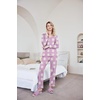 image:imageEkouaer Womens Pajama Sets 2 Piece Lounge Set Fall Winter Pajamas Long Sleeve Pjs Top and Pants Soft Pj Sets Loose SleepwearPurple Daisy Flowers