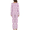 image:imageEkouaer Womens Pajama Sets 2 Piece Lounge Set Fall Winter Pajamas Long Sleeve Pjs Top and Pants Soft Pj Sets Loose SleepwearPurple Daisy Flowers