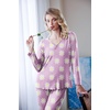 image:imageEkouaer Womens Pajama Sets 2 Piece Lounge Set Fall Winter Pajamas Long Sleeve Pjs Top and Pants Soft Pj Sets Loose SleepwearPurple Daisy Flowers