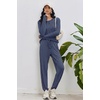 image:imageEkouaer Womens Pajamas Set Long Sleeve Loungewear Soft Lounge Set Joggers with PocketsBlack Dots