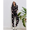 image:imageEkouaer Womens Pajamas Set Long Sleeve Loungewear Soft Lounge Set Joggers with PocketsBlack Heart