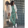 image:imageEkouaer Womens Pajamas Set Long Sleeve Loungewear Soft Lounge Set Joggers with PocketsBlue Green