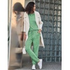 image:imageEkouaer Womens Pajamas Set Long Sleeve Loungewear Soft Lounge Set Joggers with PocketsBright Green