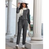 image:imageEkouaer Womens Pajamas Set Long Sleeve Loungewear Soft Lounge Set Joggers with PocketsDark Grey