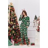image:imageEkouaer Womens Pajamas Set Long Sleeve Loungewear Soft Lounge Set Joggers with PocketsGreen Christmas