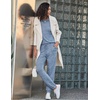 image:imageEkouaer Womens Pajamas Set Long Sleeve Loungewear Soft Lounge Set Joggers with PocketsLight Blue