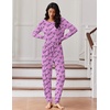 image:imageEkouaer Womens Pajamas Set Long Sleeve Loungewear Soft Lounge Set Joggers with PocketsLove