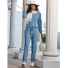 image:imageEkouaer Womens Pajamas Set Long Sleeve Loungewear Soft Lounge Set Joggers with PocketsNavy