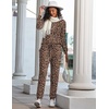 image:imageEkouaer Womens Pajamas Set Long Sleeve Loungewear Soft Lounge Set Joggers with PocketsPattern1 Leopard