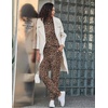 image:imageEkouaer Womens Pajamas Set Long Sleeve Loungewear Soft Lounge Set Joggers with PocketsPattern1 Leopard