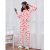 image:imageEkouaer Womens Pajamas Set Long Sleeve Loungewear Soft Lounge Set Joggers with PocketsPink Doll
