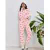 image:imageEkouaer Womens Pajamas Set Long Sleeve Loungewear Soft Lounge Set Joggers with PocketsPink Doll