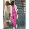 image:imageEkouaer Womens Pajamas Set Long Sleeve Loungewear Soft Lounge Set Joggers with PocketsRose Red