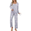image:imageEkouaer Pajamas for Women Set Long Sleeve Sleepwear Top amp Pants Pjs Comfy 2 Piece Lounge Set with Pockets SXXLPink Stars