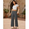 image:imageEkouaer 2 Pack Women Pajama Pants Soft Casual Pajama Bottoms Comfy Wide Leg Sleep Pants Pj Bottoms with PocketsBlackdark Grey