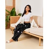 image:imageEkouaer 2 Pack Women Pajama Pants Soft Casual Pajama Bottoms Comfy Wide Leg Sleep Pants Pj Bottoms with PocketsCupplanet