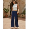 image:imageEkouaer 2 Pack Women Pajama Pants Soft Casual Pajama Bottoms Comfy Wide Leg Sleep Pants Pj Bottoms with PocketsDark Greynavy Blue