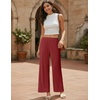 image:imageEkouaer 2 Pack Women Pajama Pants Soft Casual Pajama Bottoms Comfy Wide Leg Sleep Pants Pj Bottoms with PocketsWine Rednavy