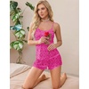 image:imageEkouaer 2 Pack Womens Cami Pajama Sets Cute Print Tank Top Pjs and Shorts Camisole Lounge SetBlackrose Leopard