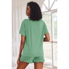 image:imageEkouaer 2 Pack Womens Pajama Sets Short Sleeve Top with Shorts Soft Comfy Loungewear Sleepwear SXXLTie Dye Light GreenGreen