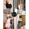 image:imageEkouaer Boxer Shorts for Women Casual Summer Y2K Elastic Waist 2026 Vacation Beach Shorts Black M