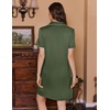 image:imageEkouaer Labor and Delivery Gown for Women Maternity Hospital Gowns with Button Short Sleeve Nursing Nightgown Pajamas DressArmy Green
