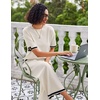 image:imageEkouaer Lounge Set for Women Travel Outfits 2 Piece Sets Short Sleeve Sweater Top Wide Leg Long Pants LoungewearApricot