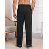 image:imageEkouaer Mens Pajama Pants Sleepwear Soft Pjs Bottoms Sleep Lounge Long Pant with Drawstring amp PocketsBlack
