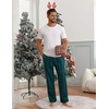image:imageEkouaer Mens Pajama Pants Sleepwear Soft Pjs Bottoms Sleep Lounge Long Pant with Drawstring amp PocketsBlue Green Plaid