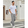 image:imageEkouaer Mens Pajama Pants Sleepwear Soft Pjs Bottoms Sleep Lounge Long Pant with Drawstring amp PocketsLight Gray