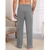 image:imageEkouaer Mens Pajama Pants Sleepwear Soft Pjs Bottoms Sleep Lounge Long Pant with Drawstring amp PocketsLight Gray