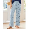 image:imageEkouaer Pajama Sets for Women Short Sleeve Pj Set V Neck Sleepwear Chest Pocket with Long Pants Casual Loose LoungewearBluenavy Star