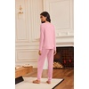 image:imageEkouaer Pajamas Womens Long Sleeve Pj Set 2 Piece Loungewear Soft Comfy Sleepwear with Jogger Pants SXXLPink